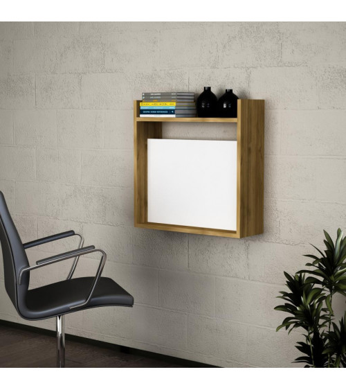 Bureau LAPTOP noyer blanc