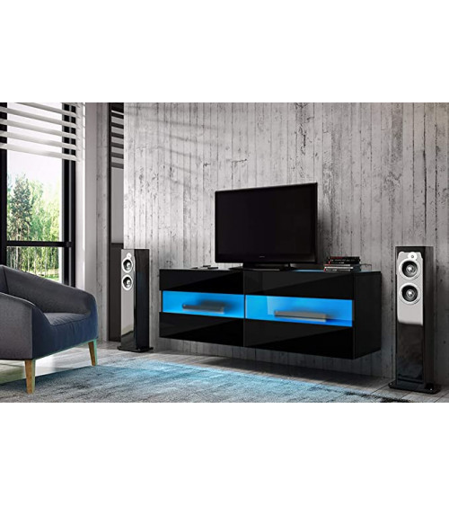 Mueble TV BOON blanco lacado 100 cm