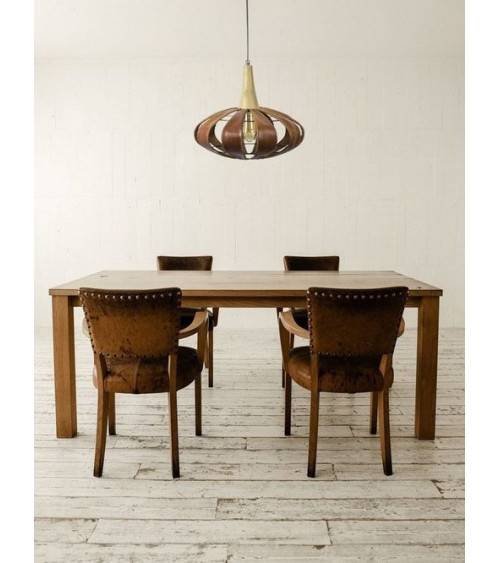 DESIGN 2 leren vloerlamp