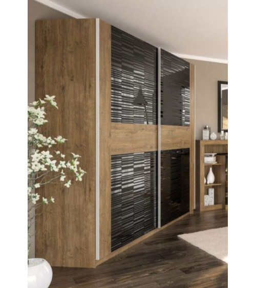 Armoire FESTA black 217X222X62