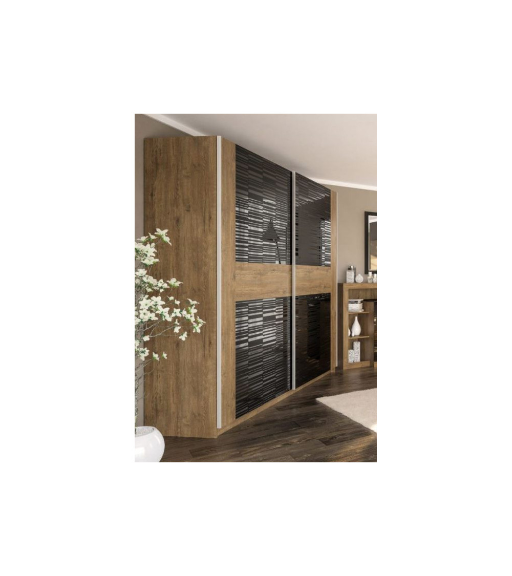 Armoire FESTA black 217X222X62