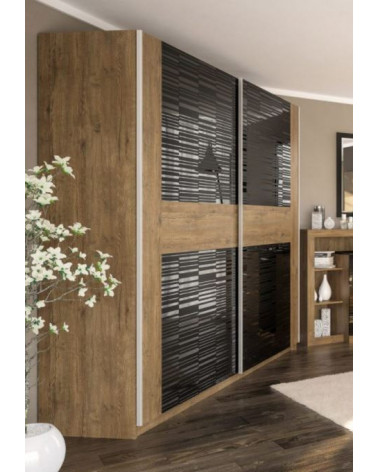 Armoire FESTA black 217X222X62