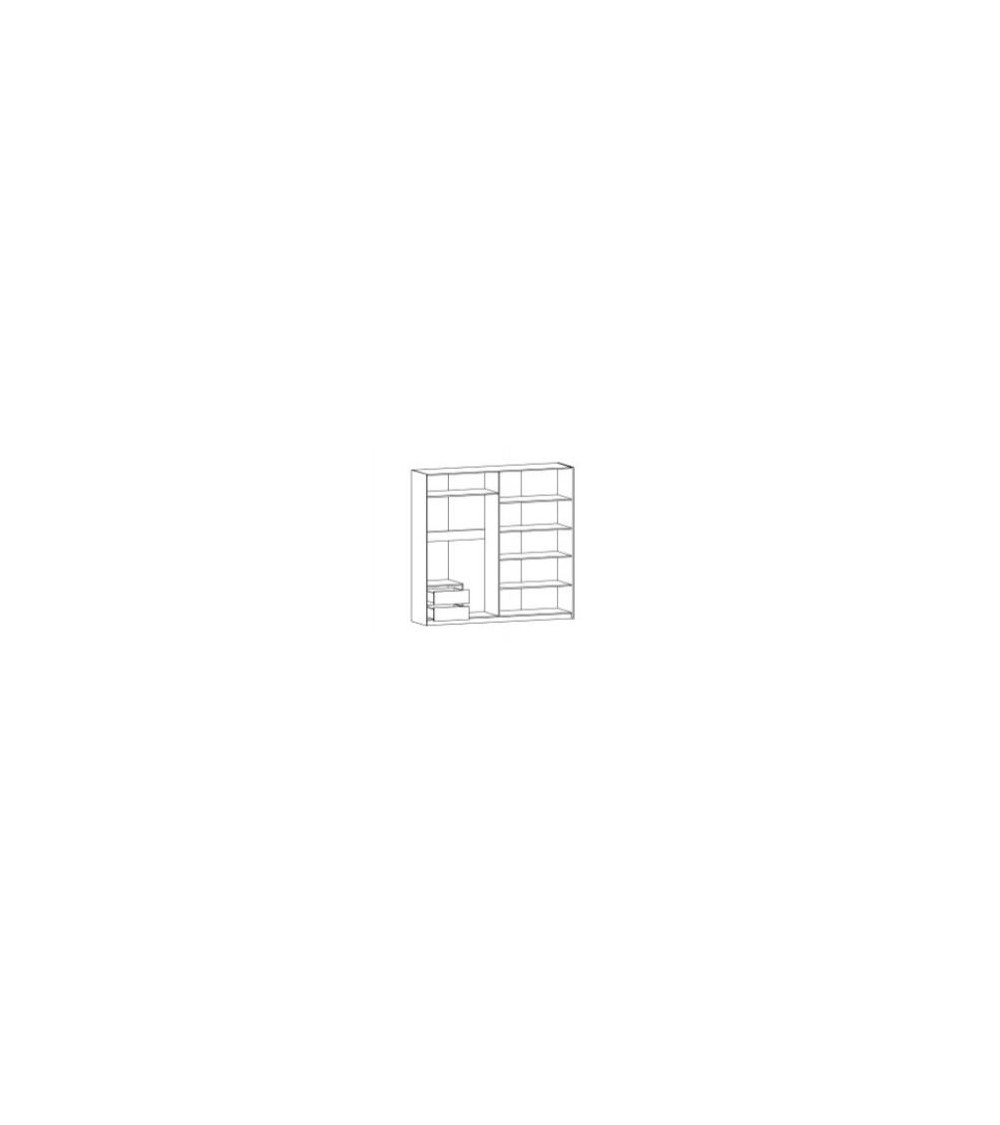 Armoire FESTA black 217X222X62 Armoire FESTA black 217X222X62