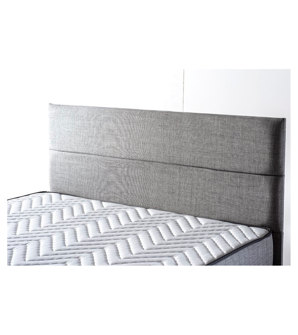 LIT coffre NIRON SILVER gris160x200 cm LIT coffre NIRON SILVER gris160x200 cm