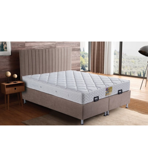 Cama cofre NIRON SILVER gris en 160 x 200 cm