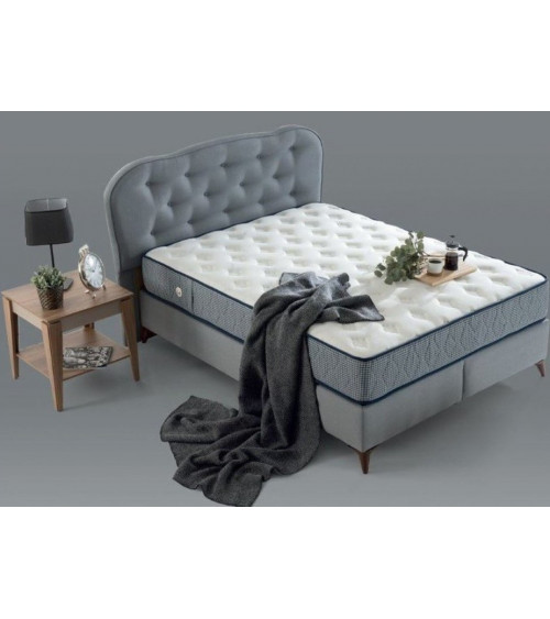 Cama cofre VIOLET visón 160x200 cm