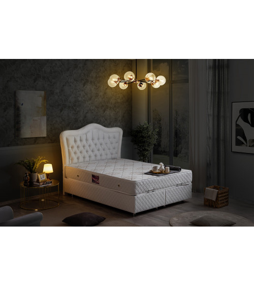 LIT coffre CAMELLI blanc en plusieurs dimensions