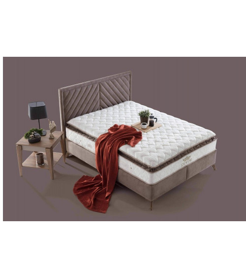 LIT coffre PRIME + matelas et tête de tête de lit inclus 160x200 cm