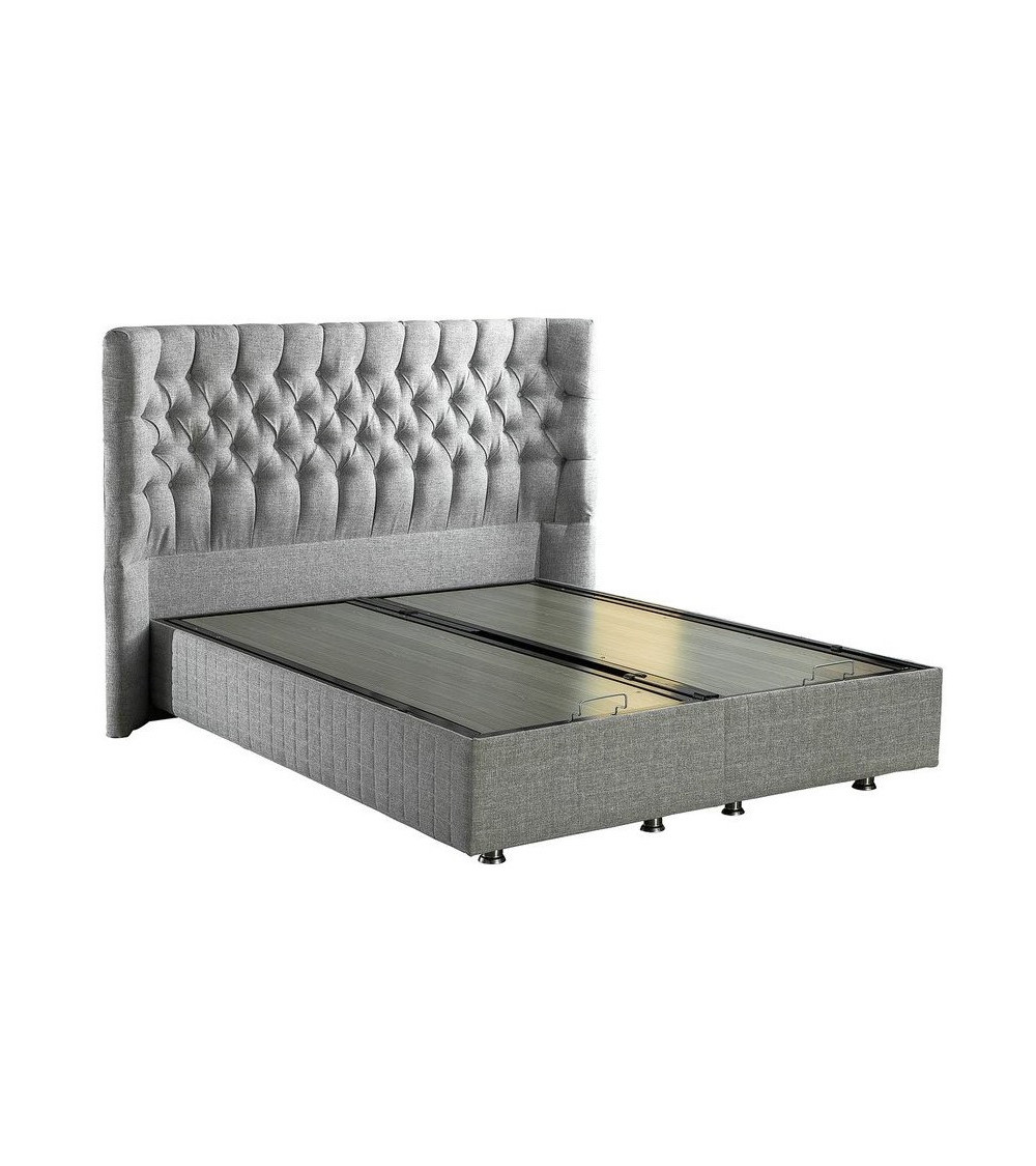 LIT coffre PLATINUM + matelas et tête de lit inclus 90/160x200 cm