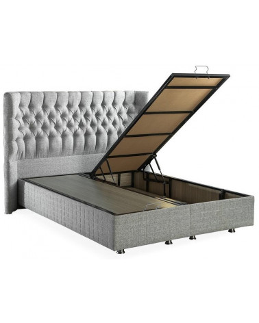 LIT coffre PLATINUM + matelas et tête de lit inclus 90/160x200 cm