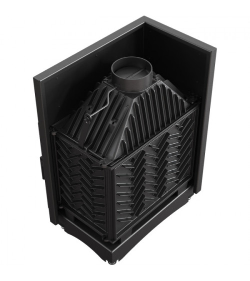 Inserto para chimenea AMELIA 25 BS cristal en el lado izquierdo
