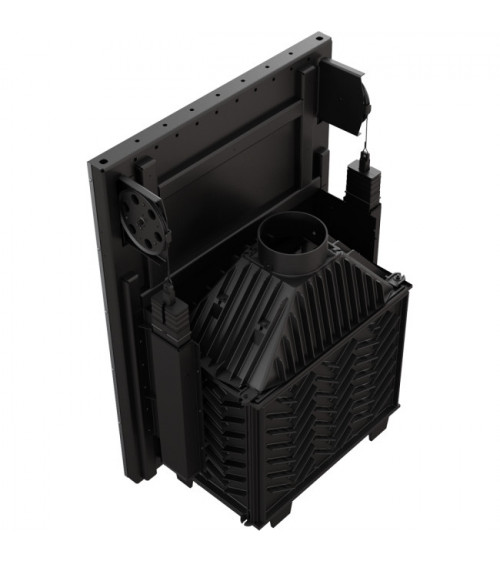 Inserire l'angolo camino Trivision 10 kw
