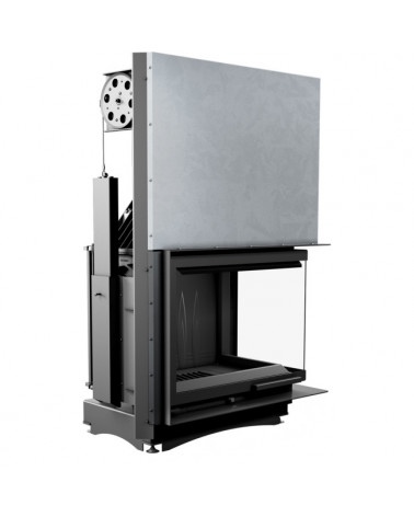 Insert cheminée AMELIA 25 ouverture relevable vitre à droite