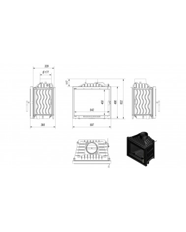 Insert cheminée ANTEK 10 DECO