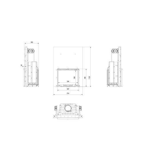 Inserto para chimenea ANTEK 10 DECO