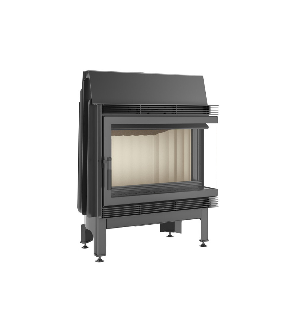 Inserto para chimenea BLANKA 12 BS cristal en el lado izquierdo