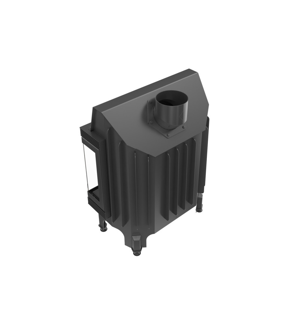 Inserto para chimenea BLANKA 12 BS cristal en el lado izquierdo