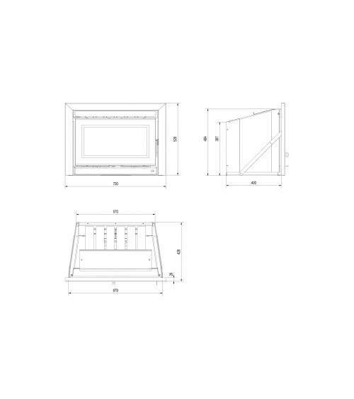 Inserto para chimenea casete KDZ 6