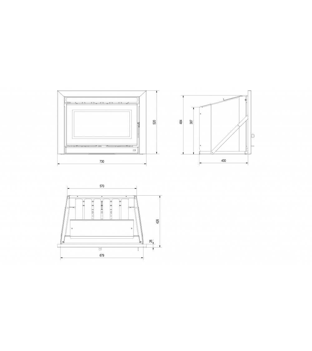 Inserto para chimenea casete KDZ 6