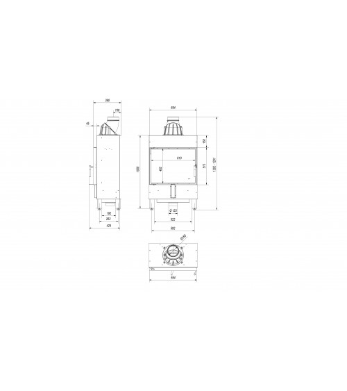 Inserto para chimenea LUCY 12 SLIM