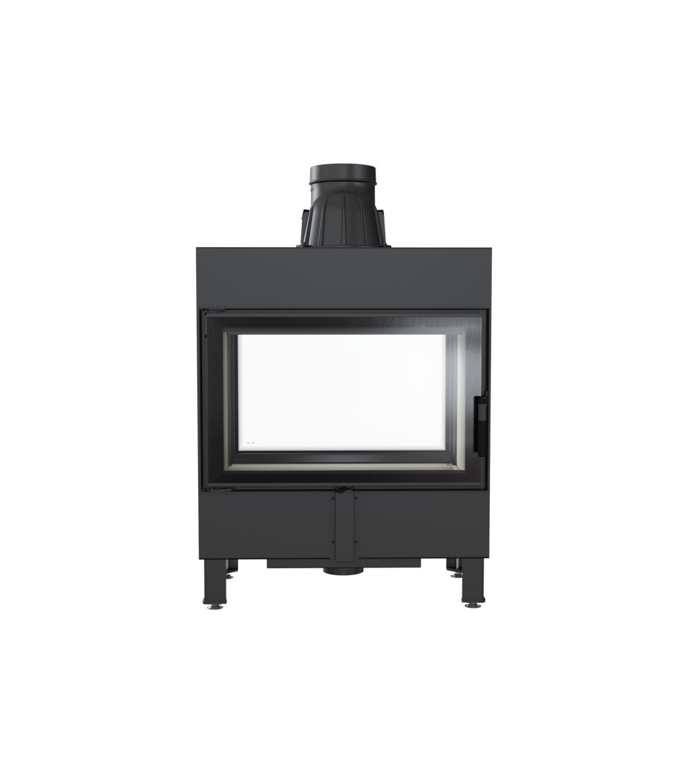 Inserto para chimenea LUCY 12 SLIM BS cristal en el lado derecho