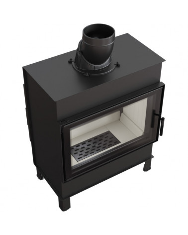 Inserto para chimenea LUCY 12 SLIM BS cristal en el lado derecho