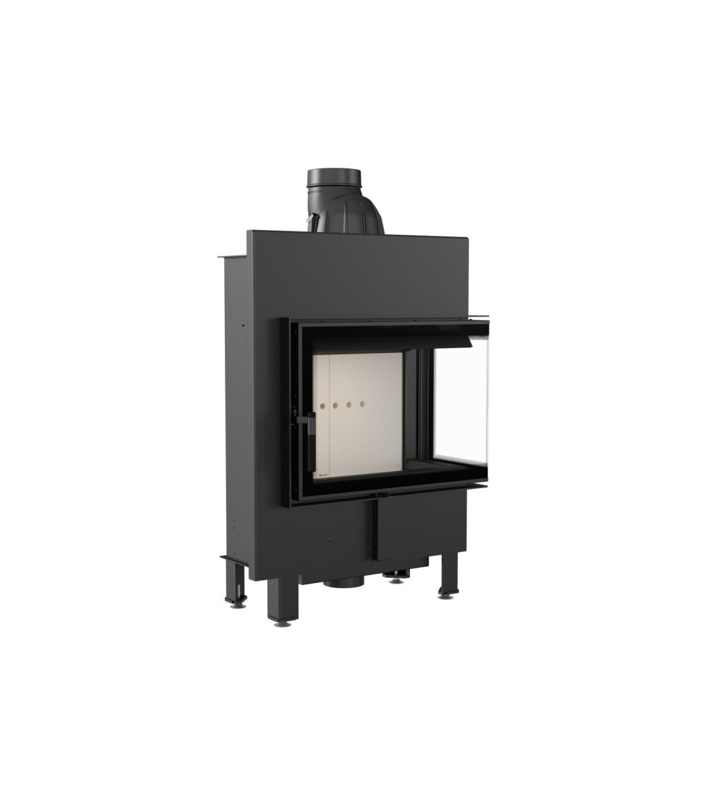 Inserto para chimenea LUCY 12 SLIM BS cristal en el lado izquierdo