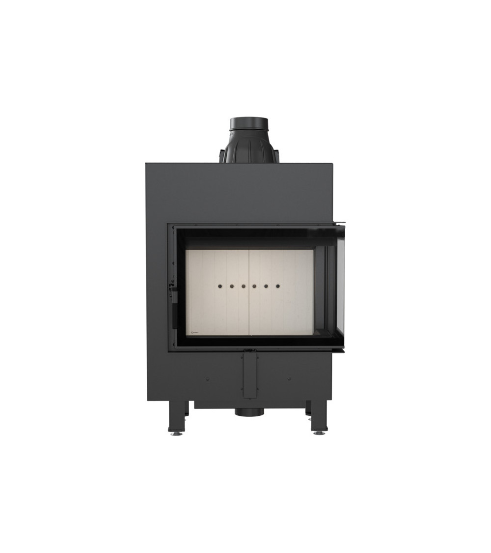 Inserto para chimenea LUCY 12 SLIM BS cristal en el lado izquierdo