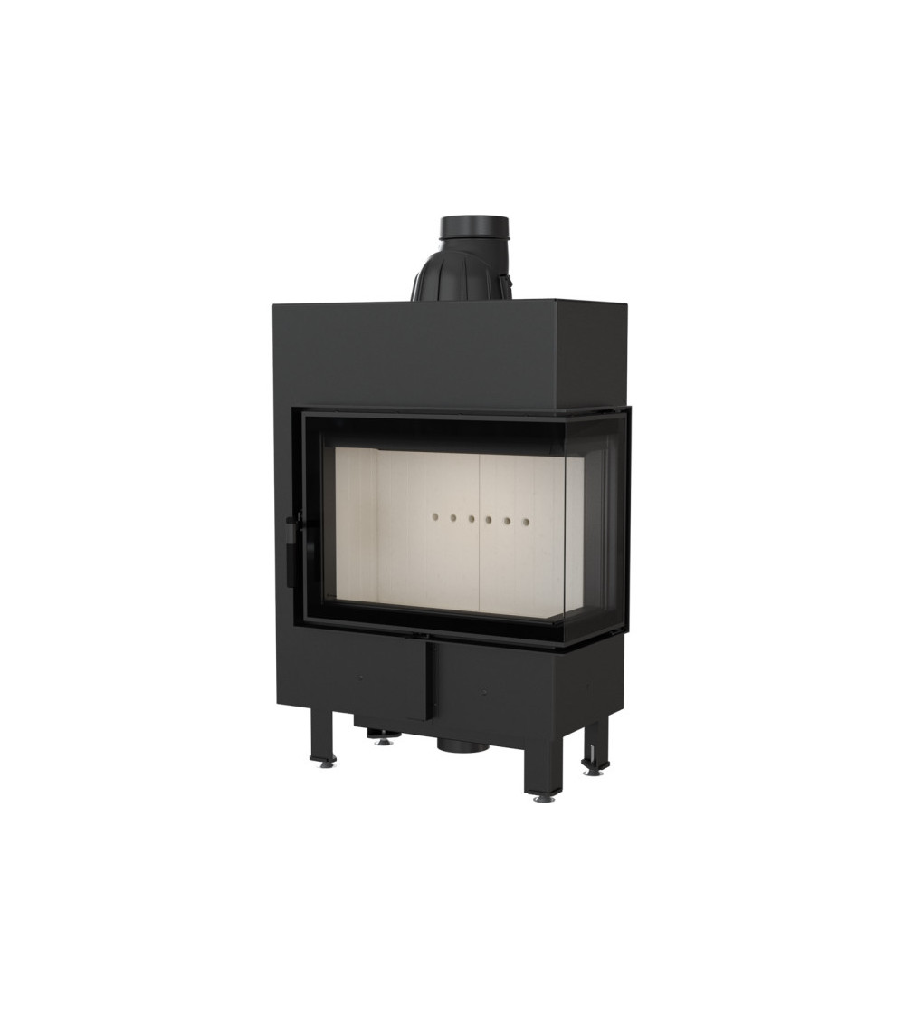 Inserto para chimenea LUCY 12 SLIM BS cristal en el lado izquierdo