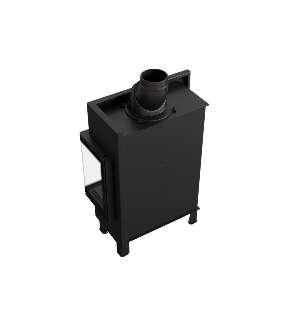 Inserto para chimenea LUCY 12 SLIM BS cristal en el lado izquierdo