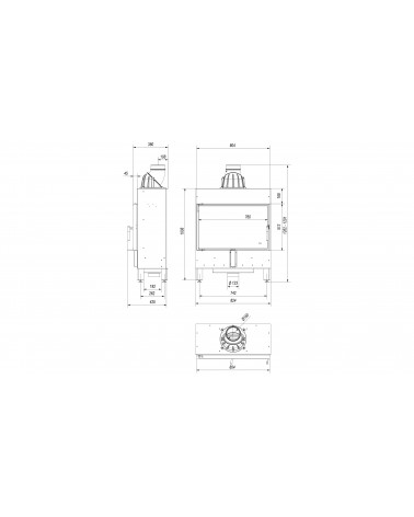 Inserto para chimenea LUCY 12 SLIM