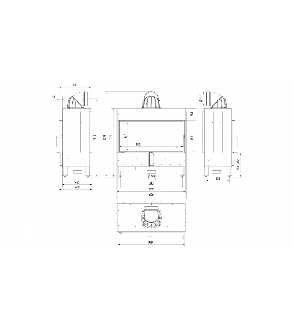 Insert cheminée LUCY 16 Insert cheminée LUCY 16