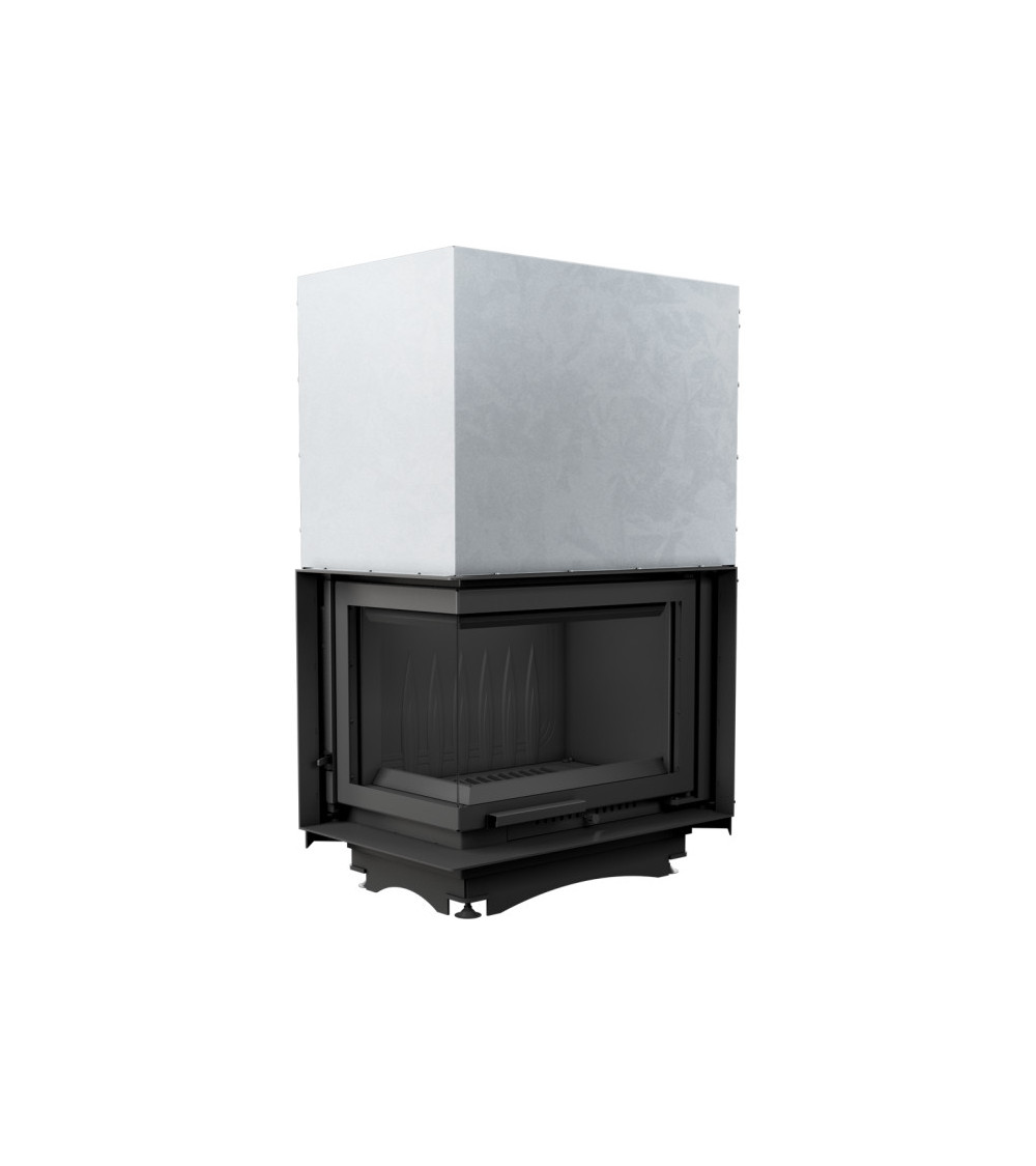 Inserto para chimenea MAJA 8 BS DECO cristal en el lado izquierdo