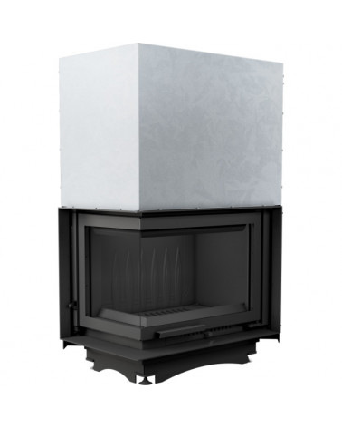 Inserto para chimenea MAJA 8 BS DECO cristal en el lado izquierdo