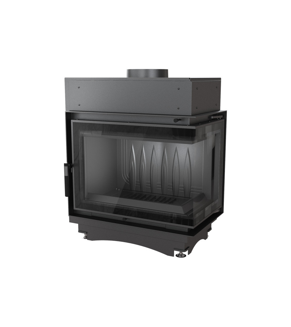 Inserto para chimenea MAJA 8 BS DECO cristal en el lado izquierdo