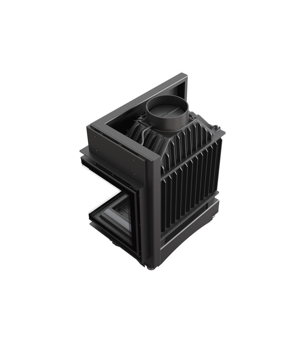 Inserto para chimenea MAJA 8 BS DECO cristal en el lado izquierdo