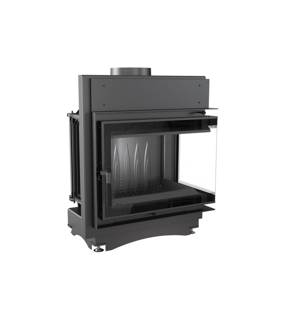 Inserto para chimenea MAJA 8 BS DECO cristal en el lado izquierdo
