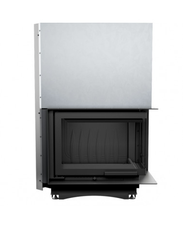 Inserto para chimenea MAJA 8 BS cristal en el lado izquierdo apertura con bisagras