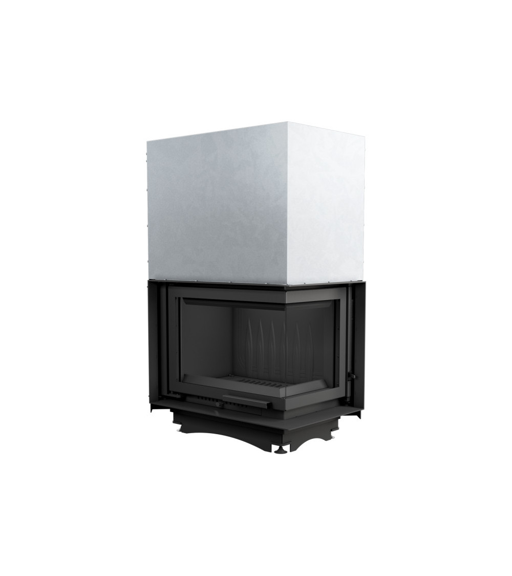 Inserto para chimenea MAJA 8 BS cristal en el lado izquierdo apertura con bisagras