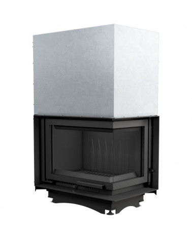 Inserto para chimenea MAJA 8 BS cristal en el lado izquierdo apertura con bisagras