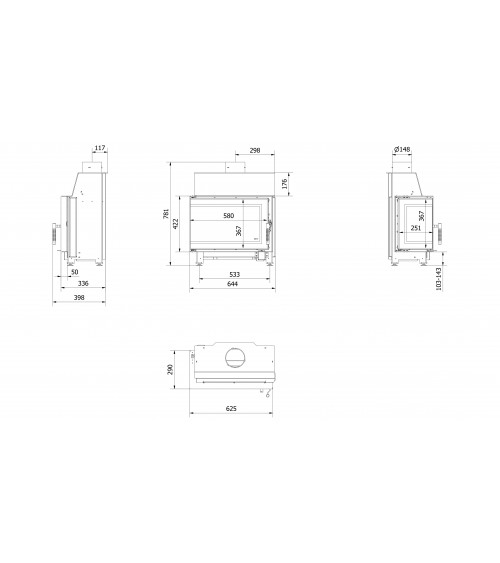 Inserto para chimenea MB/S/P