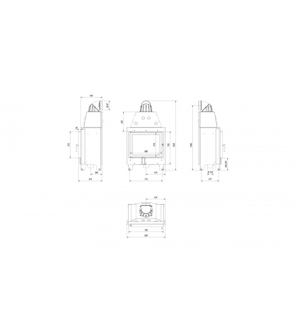 Insert cheminée MBA 17 Insert cheminée MBA 17