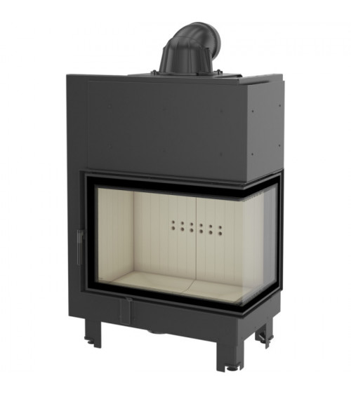 Inserto para chimenea MBA 17 BS cristal en el lado izquierdo