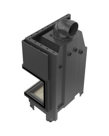 Inserto para chimenea MBA 17 BS cristal en el lado izquierdo