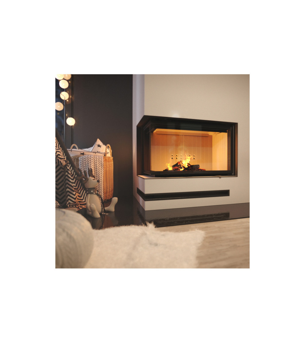 Insert cheminée MBO BS 15 vitre à gauche