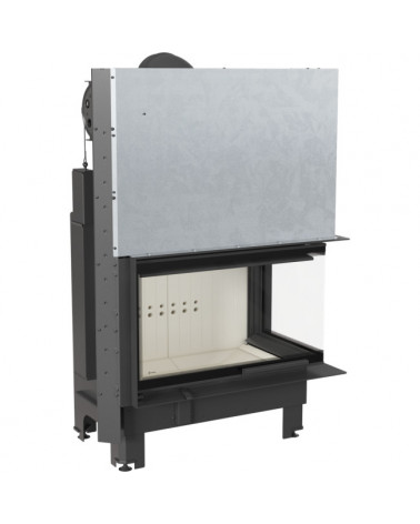 Insert cheminée MBO 15 BS vitre à droite ouverture relevable