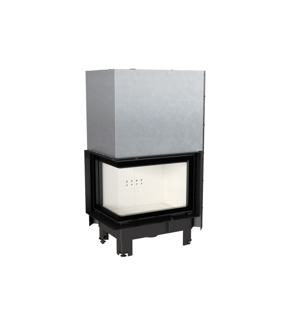 Inserto para chimenea MBZ 13 BS cristal en el lado izquierdo