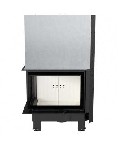 Inserto para chimenea MBZ 13 BS cristal en el lado izquierdo