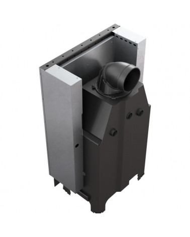 Inserto para chimenea MBZ 13 BS cristal en el lado izquierdo puerta de guillotina