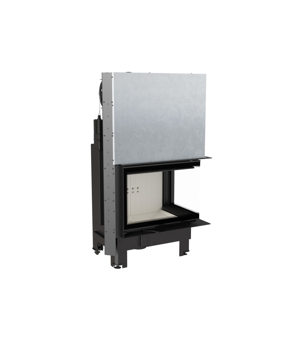 Insert cheminée MBZ 13 vitre à droite ouverture relevable